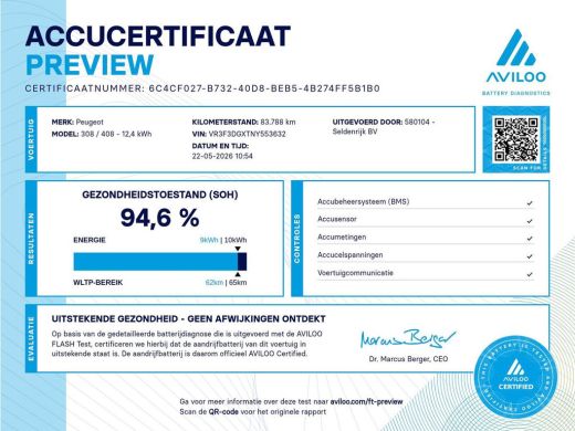 Peugeot 308 1.6 Plug-in Hybr. 180 Active Pack Bus. SOH 94,6% | Navigatie | Carplay | Parkeerhulp | Climate co... ActivLease financial lease