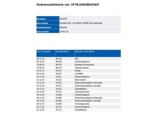 Renault Clio 1.6 E- Automaat Tech Hybrid 140 Zen / 5Drs / Navigatie / Airco / Radio multimedia / Apk 01-2028 ActivLease financial lease
