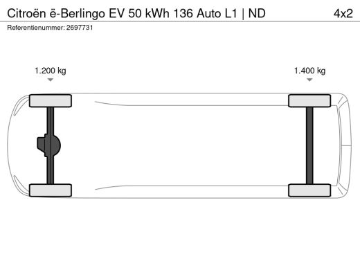 Citroën &euml;-Berlingo EV 50 kWh 136 Auto L1 | ND | Elektrisch verstelbare en verwarmbare buitenspiegels | Parkeersensor... ActivLease financial lease