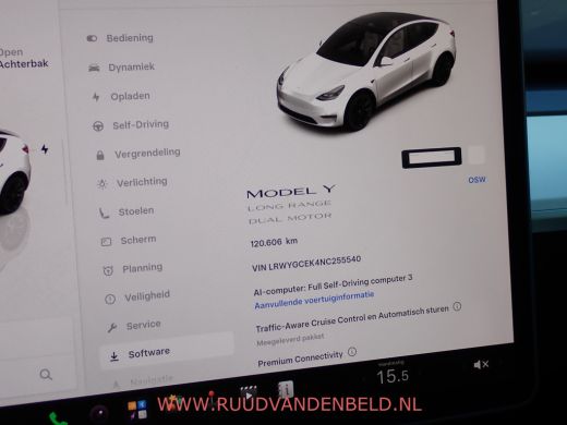 Tesla Model Y Long Range AWD 75kWh 90%SOH TREKHAAK + 20-INCH / PREMIUM-WHITE INTERIEUR ActivLease financial lease