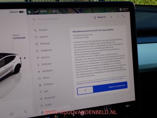 Tesla Model Y Long Range AWD 75kWh 90%SOH TREKHAAK + 20-INCH / PREMIUM-WHITE INTERIEUR ActivLease financial lease