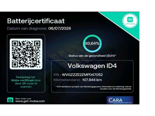 Volkswagen ID.4 SOH 93.6% Family 77 kWh Panoramadak Warmtepomp Adapt.Cruise Carplay ActivLease financial lease