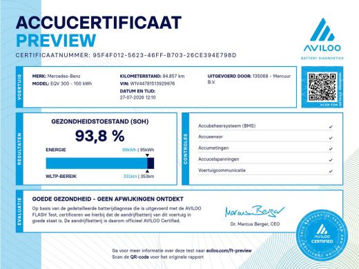 Mercedes-Benz EQV XL L3 90 kWh | Snelladen | SOH 93% | Clima | 360&deg; Camera | Cruise | 2xSchuifdeur | Navi ActivLease financial lease