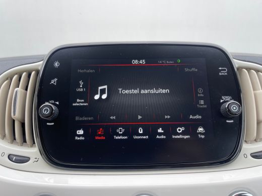 Fiat 500 1.0 Hybrid Lounge CRUISE CONTROL| APPLE CARPLAY/ANDROID AUTO| AIRCO| DAB| ELEKTRISCHE RAMEN VOOR ActivLease financial lease