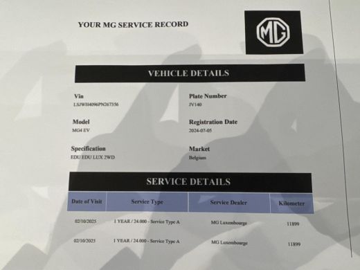 MG MG4 EV Luxury 64 kWh LONG RANGE | SOH 95% | 15.000KM | 360&deg; CAMERA | STOEL & STUURVERWARMING | 7 JAAR MG... ActivLease financial lease