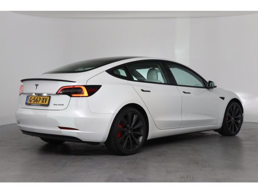 Tesla Model 3 Performance AWD 75 kWh | Leder | Adaptive Cruise | Elektr Stoelen + mem | 20 inch | Carbon afwerk... ActivLease financial lease