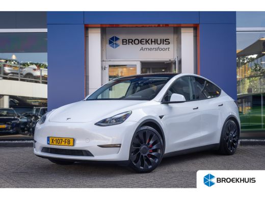 Tesla Model Y Performance AWD 75 kWh | Trekhaak | Panoramadak | Dodehoek detectie | 21'' | Memory | Leder | Aut... ActivLease financial lease
