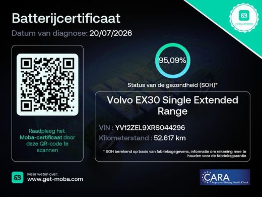 Volvo  EX30 Single Motor Extended Range Ultra 69 kWh | Trekhaak | Stoel + Stuurverwarming | 20 inch LM Velgen... ActivLease financial lease