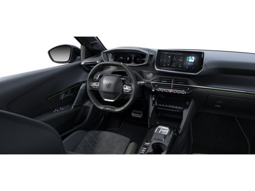 Peugeot 208 GT | Armsteunen op de voorportieren bekleed met kunstleder met groen sierstiksel (GT-Line) | Clim... ActivLease financial lease