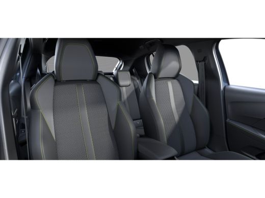 Peugeot 208 GT | Armsteunen op de voorportieren bekleed met kunstleder met groen sierstiksel (GT-Line) | Clim... ActivLease financial lease