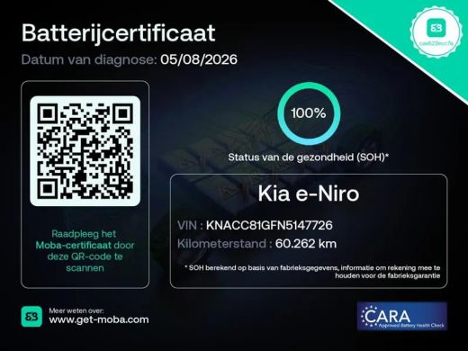 Kia e-Niro DynamicPlusLine 64 kWh | schuif-/kanteldak | Stuurwiel- Voorstoelen verwarmd | Parkeersensoren | ... ActivLease financial lease