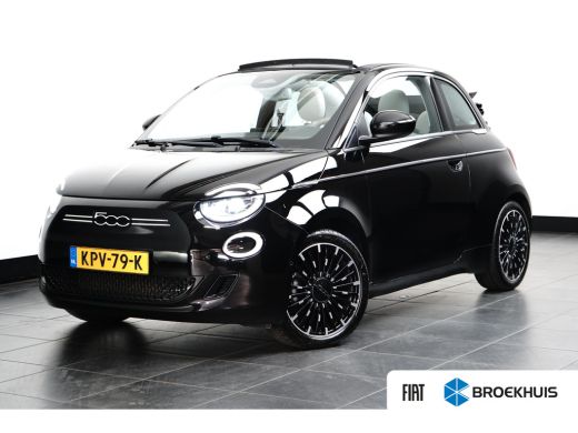 Fiat 500C La Prima 42 kWh Cabrio 3 Fase | Vol-Leder | Adaptive Cruise | Stoelverwarming | Achteruitrijcamera | ActivLease financial lease