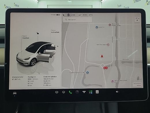 Tesla Model Y Long Range AWD 75 kWh | Trekhaak met afneembare kogel | Panoramisch Dak | Dodehoek detectie | Ele... ActivLease financial lease