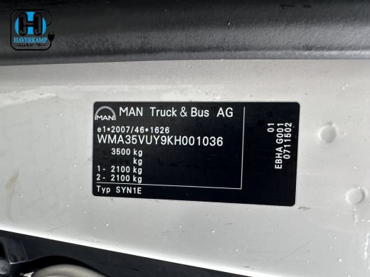 MAN eTGE Basis 36 kWh L3 H3 (2-Fase) {Soh-86%} Aut. *HEATPUMP | NAVI-FULLMAP | AIRCO | CRUISE | CAMERA | H... ActivLease financial lease