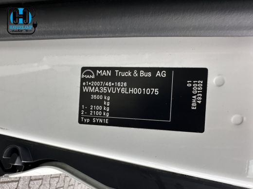 MAN eTGE Basis 36 kWh L3 H3 (2-Fase) {Soh-88%} Aut. *HEATPUMP | NAVI-FULLMAP | AIRCO | CRUISE | 3-PERS | C... ActivLease financial lease