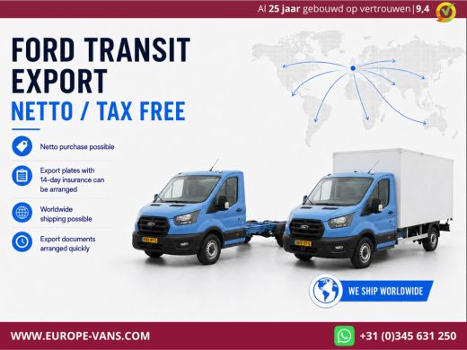 Ford Transit 350 2.0 TDCI 130pk E6 Bakwagen met achterdeuren 2-Persoons 12-2020 ActivLease financial lease
