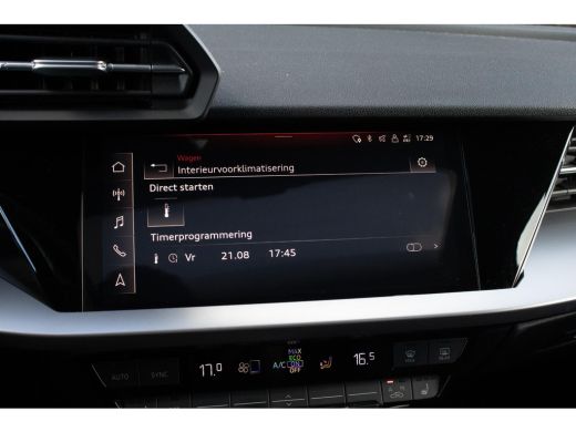 Audi A3 Sportback 40TFSIe Sline Pano Camera Maxton Keyless Stoelverwarming ActivLease financial lease