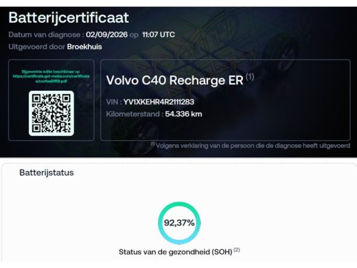 Volvo  C40 Ultimate Recharge Pure Electric 2WD | Harman Kardon | 360 Camera | Stoel + Stuur Verwarming | Tre... ActivLease financial lease
