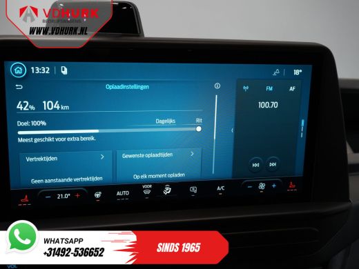 Ford E-Transit Custom L2 Trend 71 kWh 370 Km WLTP Garantie T/m 7-2031/ LED/ Standkachel/ Stoelverw./ Carplay/ Climate/ ... ActivLease financial lease