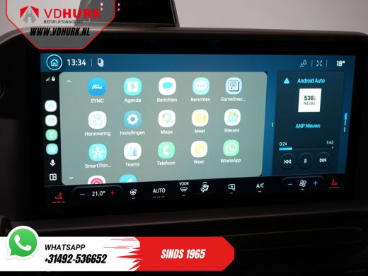 Ford E-Transit Custom L2 Trend 71 kWh 370 Km WLTP Garantie T/m 7-2031/ LED/ Standkachel/ Stoelverw./ Carplay/ Climate/ ... ActivLease financial lease