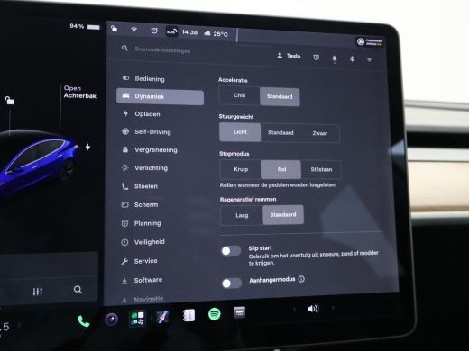 Tesla Model 3 LONG RANGE AWD 75 kWh + TREKHAAK AFNEEMBAAR | PANORAMA | ZWART LEDER | STOELVERW. V+A ActivLease financial lease