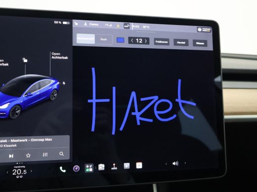 Tesla Model 3 LONG RANGE AWD 75 kWh + TREKHAAK AFNEEMBAAR | PANORAMA | ZWART LEDER | STOELVERW. V+A ActivLease financial lease