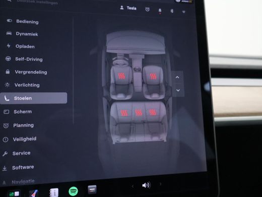 Tesla Model 3 LONG RANGE AWD 75 kWh + TREKHAAK AFNEEMBAAR | PANORAMA | ZWART LEDER | STOELVERW. V+A ActivLease financial lease
