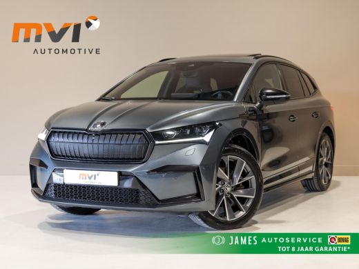 Skoda Enyaq iV 60 Founders Edition Black Sportline SoH 92% / 179pk / Panorama dak / Achteruitrij camera / Memory... ActivLease financial lease