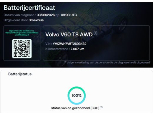 Volvo  V60 2.0 T8 Plug-in hybrid AWD Plus Dark | Harman Kardon | Stoel + Stuur Verwarming | Panoramadak | Tr... ActivLease financial lease