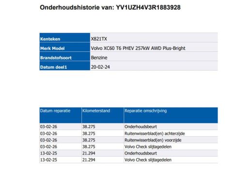 Volvo  XC60 2.0 T6 Plug-in LongRange / AWD Plus Bright / Trekhaak / Panoramadak / Pdc+Camera / NL.Auto / Stoe... ActivLease financial lease