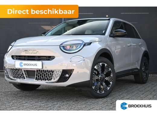 Fiat 600 1.2 Hybrid La Prima 145pk VOORRAAD-ACTIE! 8 Jaar Garantie! | Vol-Leder | Adaptive Cruise | Stoelv... ActivLease financial lease