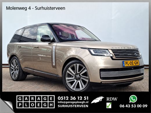 Land Rover Range Rover P510e SV PHEV 4WS 4xMassage Chauffeurspakket Signature Trekhaak Zonsondergang Goud Meridian ActivLease financial lease