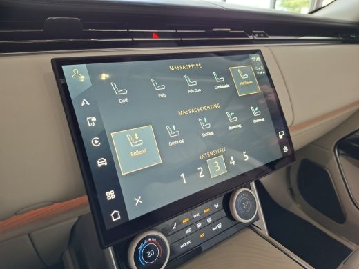 Land Rover Range Rover P510e SV PHEV 4WS 4xMassage Chauffeurspakket Signature Trekhaak Zonsondergang Goud Meridian ActivLease financial lease