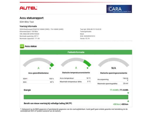 Kia EV6 Edition 77.4 kWh / SOH 100% / Fabrieksgarantie t/m 05-2032 / 1.600 kg trekgewicht / Android Auto ... ActivLease financial lease