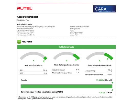 Kia EV6 Edition 77.4 kWh / SOH 100% / Fabrieksgarantie tot 18-06-2032 / 1.600 kg trekgewicht / Android Au... ActivLease financial lease