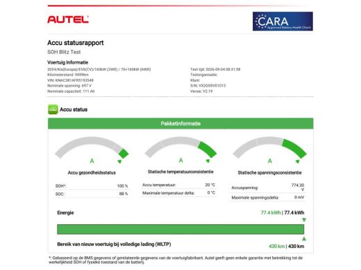 Kia EV6 Edition 77.4 kWh / SOH 100% / Fabrieksgarantie tot 05-2032 / 1.600 kg trekgewicht / Android Auto ... ActivLease financial lease