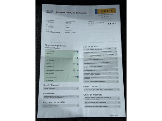 Kia Picanto 1.0 DPi DynamicPlusLine / Eerste Eigenaar / Volledig Onderhouden / Fabrieksgarantie tot 3-2029 / ... ActivLease financial lease