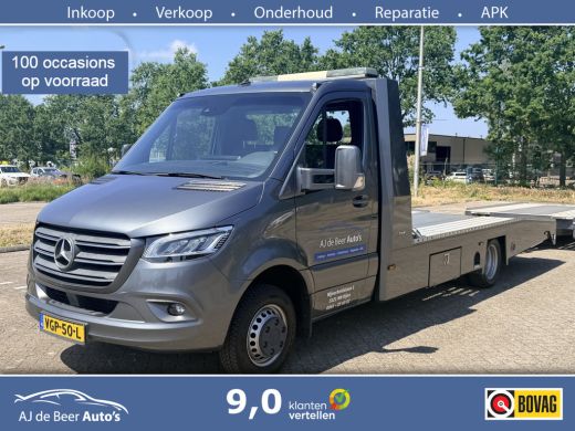 Mercedes-Benz Sprinter 519 3.0 CDI L3 EURO VI-D Tijhof Aluliner oprijwagen full optie met aanhanger ActivLease financial lease