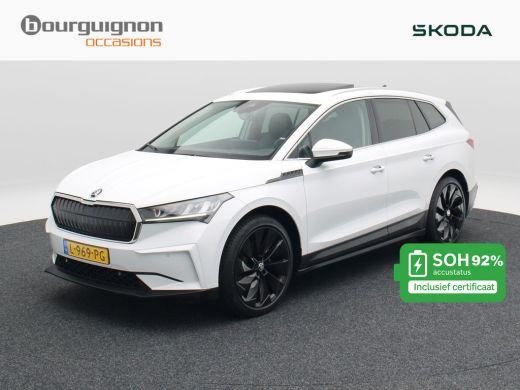 Skoda Enyaq iV 60 180 Pk | Panoramadak | Crystal Light LED | Stuur- en Stoelverwarming | Privacy Glass | Camera ... ActivLease financial lease