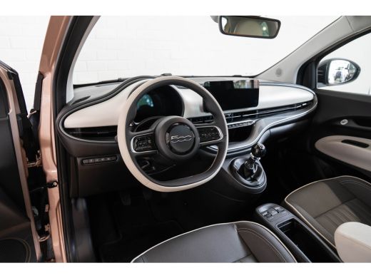 Fiat 500 1.0 Hybrid La Prima | Tot 8 Jaar Garantie | Camera | Panoramadak | Lederen bekleding | Navigatie ... ActivLease financial lease
