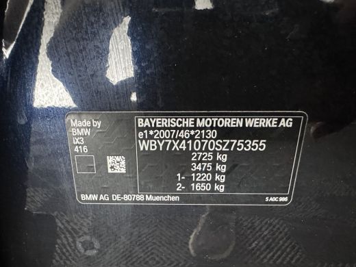 BMW iX3 High Executive 80 kWh [ 3-Fase-11kW ] {SoH-97%} (INCL-BTW) Aut. *PANO | LEATHER | HARMAN/KARDON |... ActivLease financial lease