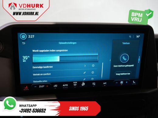 Ford E-Transit Custom Trend 330 km WLTP LED/ Snellader/ 2.3t Trekverm./ Stoelverw./ Carplay/ Climate/ Camera/ PDC/ Cruise ActivLease financial lease