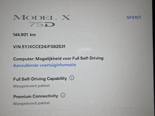 Tesla Model X 75D Pano Adapt.Cruise Incl.BTW Soh 86% Trekhaak(2250kg) Orig.NL ActivLease financial lease