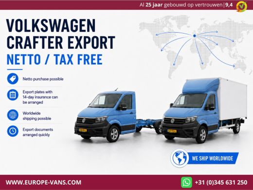 Volkswagen Crafter 35 2.0 TDI E6 Bakwagen met achterdeuren 2-Persoons 04-2021 ActivLease financial lease