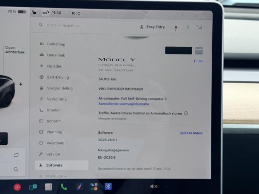 Tesla Model Y Long Range AWD 75 kWh SOH 92,7% | Autopilot | 20'' LM ( &euro; 2.300 ) | 3 Fase | Stoelverwarming Voor... ActivLease financial lease