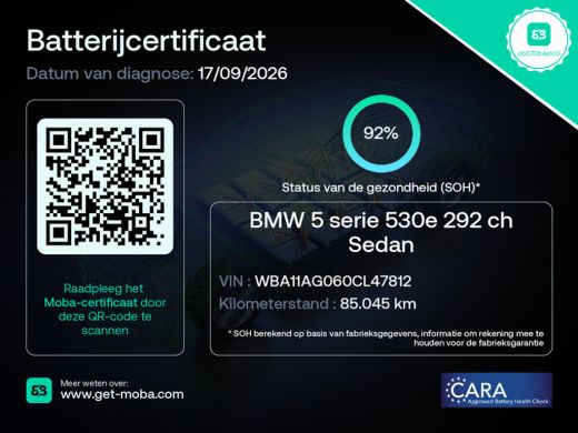 BMW 5 Serie 530e M-Sport Business Edition Plus | SoH 92% | Laser | Head-up | Schuifdak | Memory | Camera | St... ActivLease financial lease