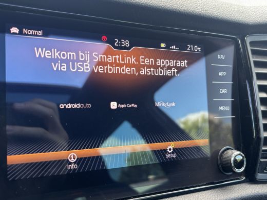 Skoda Kodiaq 1.5 TSI Sportline Business 7p. | Trekhaak | Pano | Sfeerverlichting | Apple Carplay | Stoelverwar... ActivLease financial lease