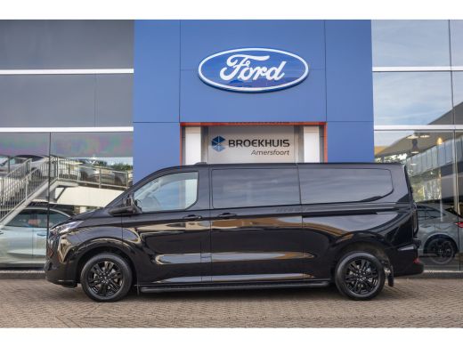 Ford Transit Custom 320 2.5 PHEV L2H1 Limited Black Platinum Dubbel Cabine | DEMO-DEAL | 360 camera | Leder | Cruise ... ActivLease financial lease