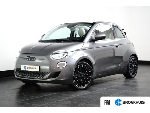 Fiat 500C La Prima 42 kWh l Leder l 17" l Adaptive Cr Control l Stuurverwarming l Cabrio! l Navigatie l Sid... ActivLease financial lease