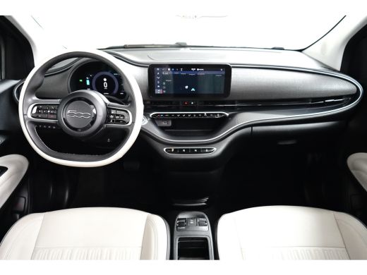 Fiat 500C La Prima 42 kWh l Leder l 17" l Adaptive Cr Control l Stuurverwarming l Cabrio! l Navigatie l Sid... ActivLease financial lease